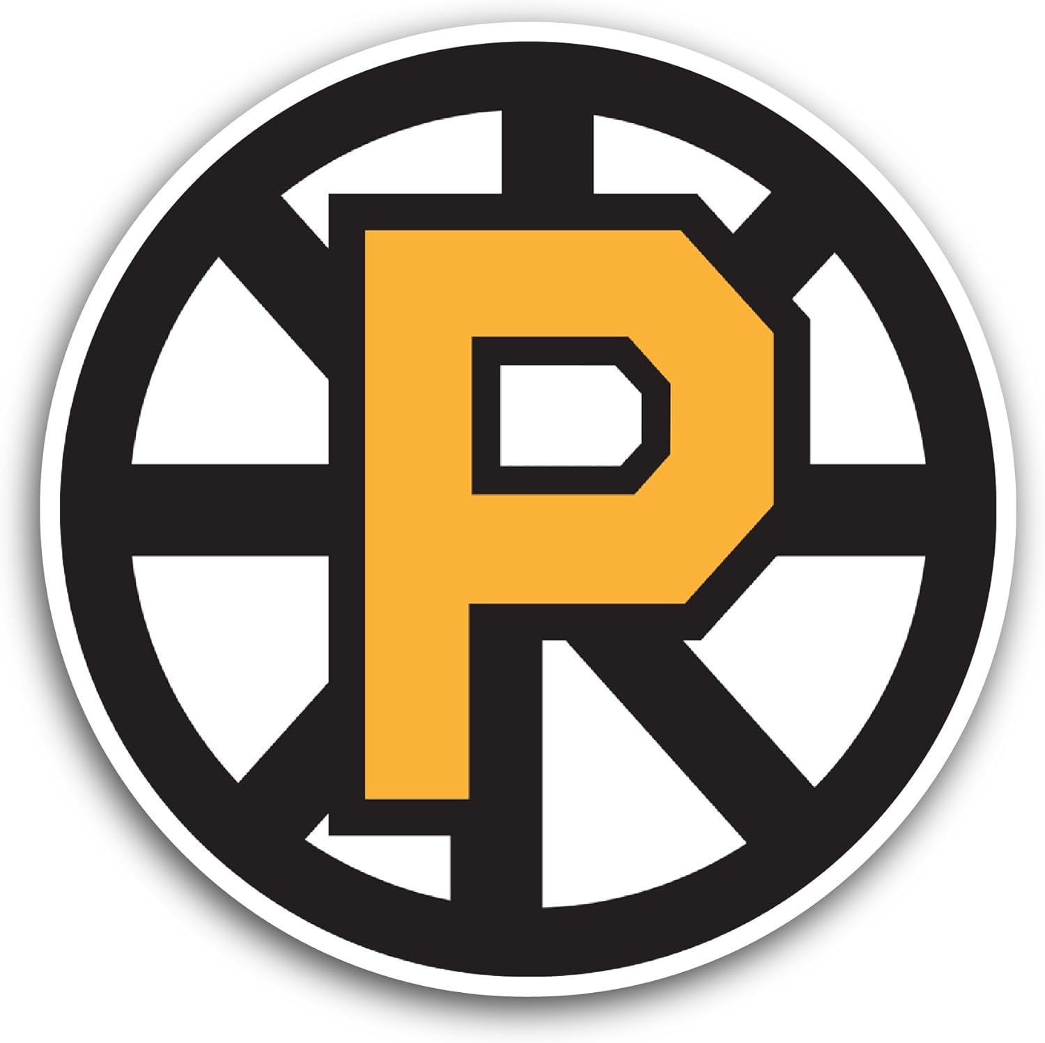 2 (Pieces) 3" and 5" Pr0vidence Bruins Sticker, Waterproof Vinyl Decals for Many Purpose Like Cars, Trucks, Laptops, Phones, Windows and More