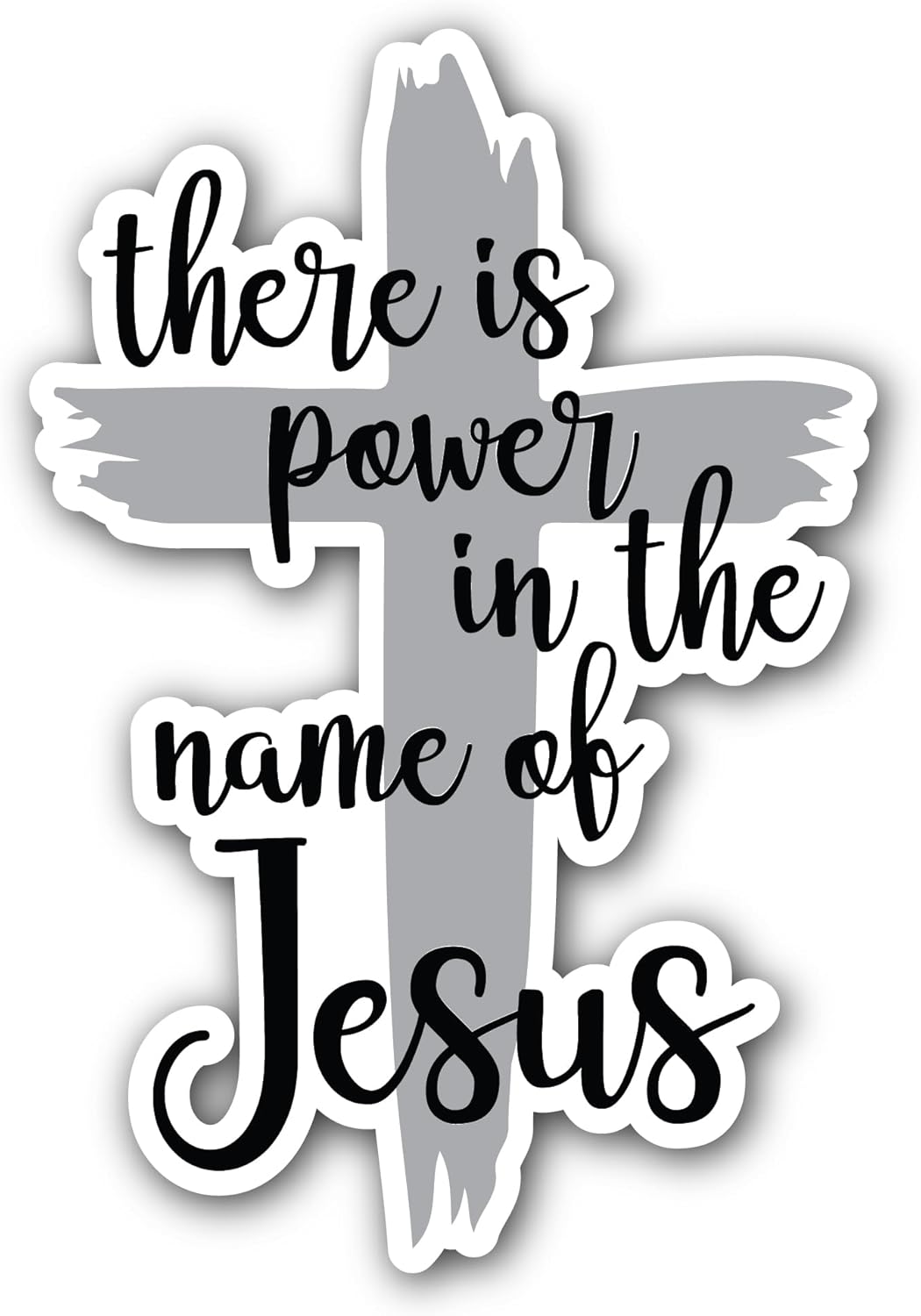 2 (Pieces) 3" and 5" There is Power Sticker, Waterproof Vinyl Decals for Many Purpose Like Cars, Trucks, Laptops, Phones, Windows and More