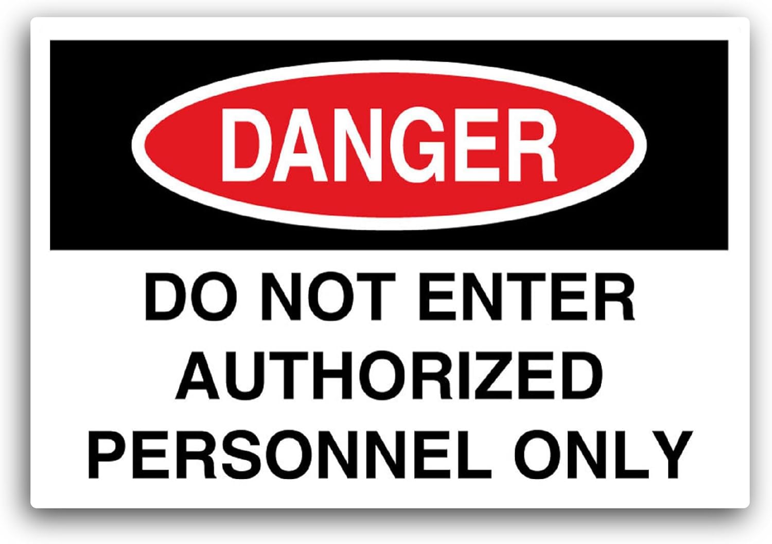 2 (Pieces) 3" and 5" D0 Not Enter Sticker, Waterproof Vinyl Decals for Many Purpose Like Cars, Trucks, Laptops, Phones, Windows and More
