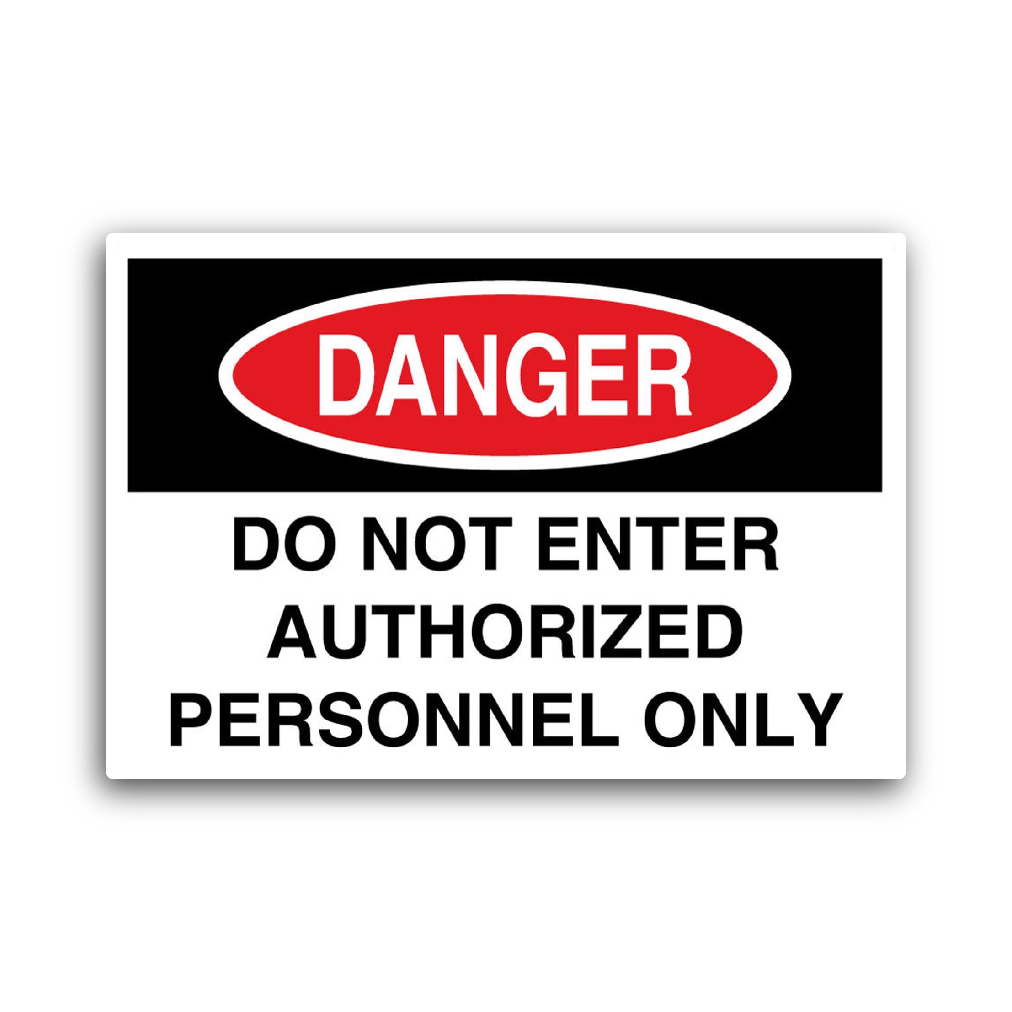 2 (Pieces) 3" and 5" D0 Not Enter Sticker, Waterproof Vinyl Decals for Many Purpose Like Cars, Truck