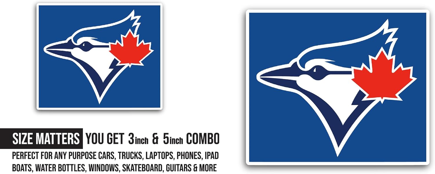 2 (Pieces) 3" and 5" Blu3 J@ys Logo Sticker, Waterproof Vinyl Decals for Many Purpose Like Cars, Trucks, Laptops, Phones, Windows and More