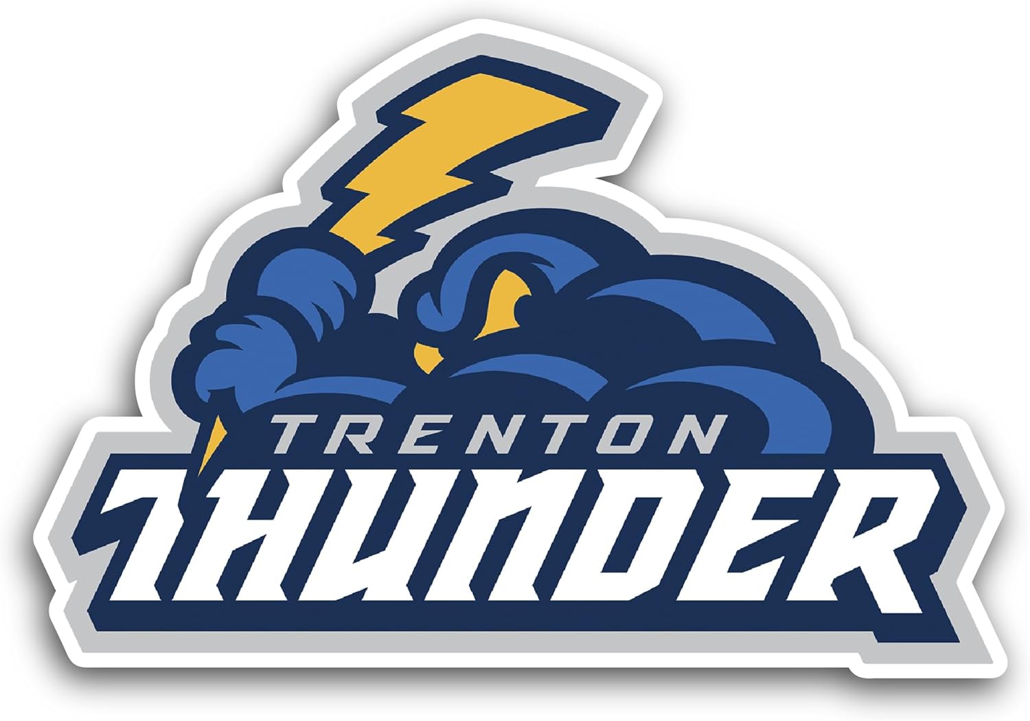 2 (Pieces) 3" and 5" Thund3r Logo Sticker, Waterproof Vinyl Decals for Many Purpose Like Cars, Trucks, Laptops, Phones, Windows and More