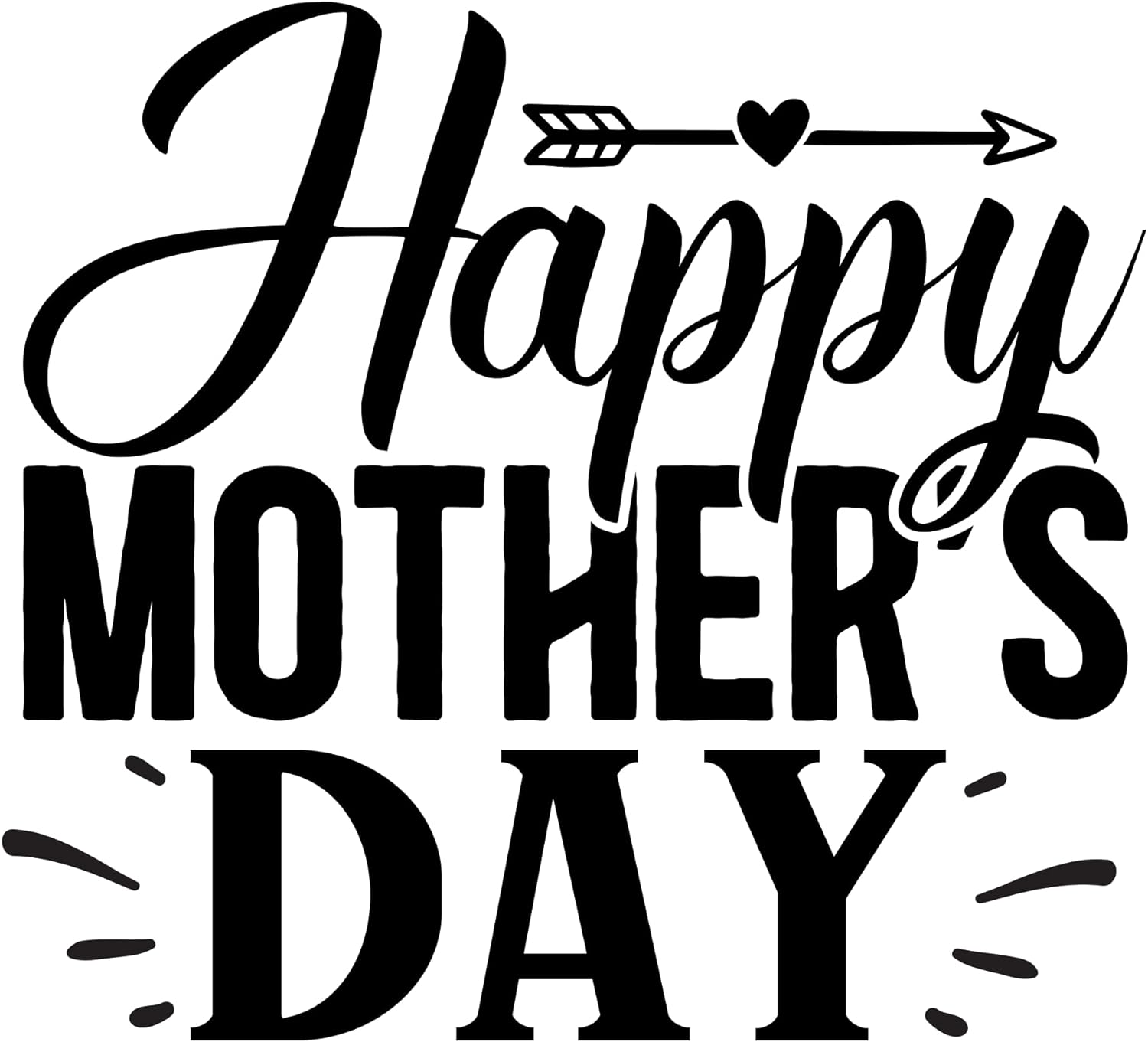 Inspirational Quote "Happy Mother's Day Stickers" Motivational Sticker Vinyl Decal Motivation Stickers- 5" Vinyl Sticker Waterproof