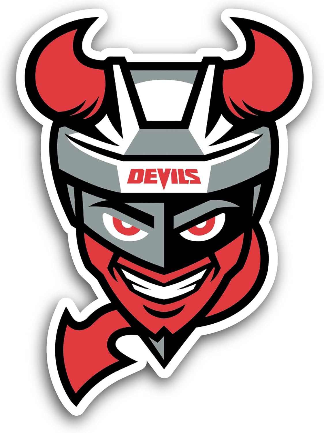 2 (Pieces) 3" and 5" Binghamton Devils Sticker, Waterproof Vinyl Decals for Many Purpose Like Cars, Trucks, Laptops, Phones, Windows and More