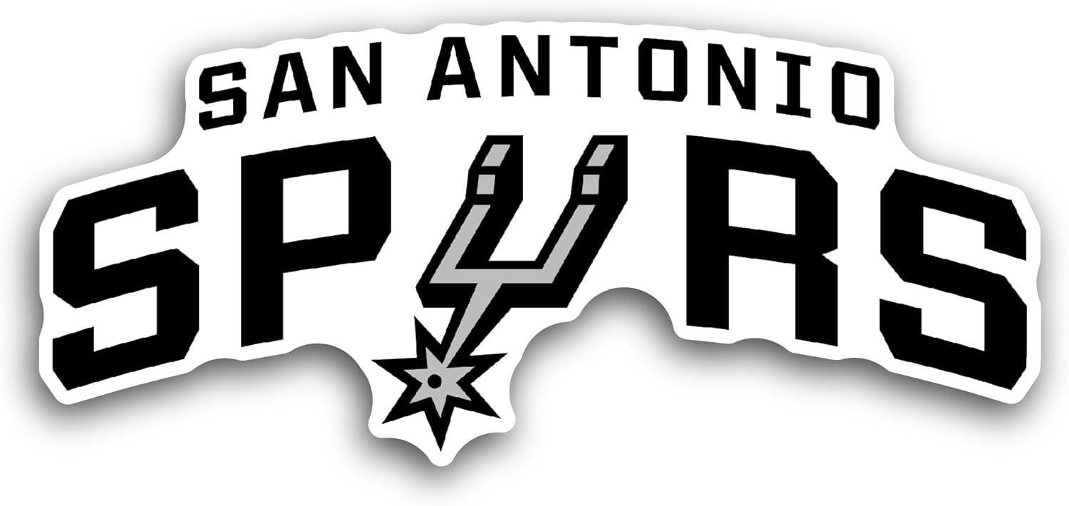 2 (Pieces) 3" and 5" S@n Ant0nio Spurs Decal Sticker, Waterproof Vinyl Decals for Many Purpose Like Cars, Trucks, Laptops, Phones, Windows and More