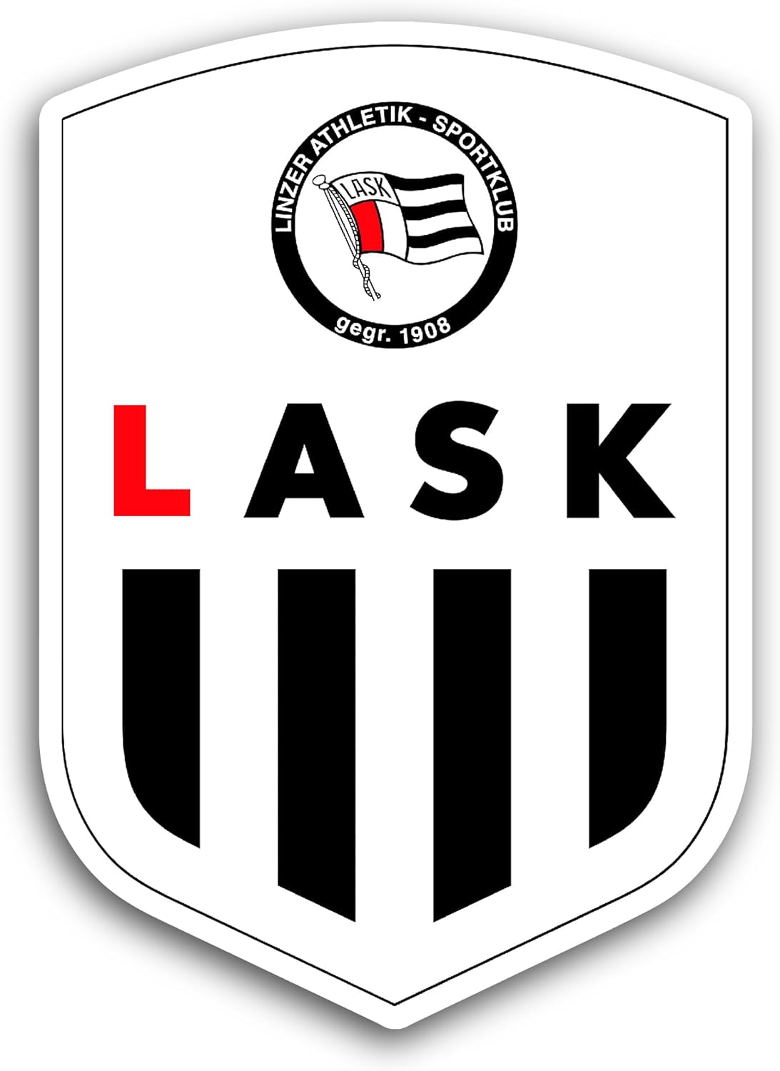 2 (Pieces) 3" and 5" L@sk Sticker, Waterproof Vinyl Decals for Many Purpose Like Cars, Trucks, Laptops, Phones, Windows and More