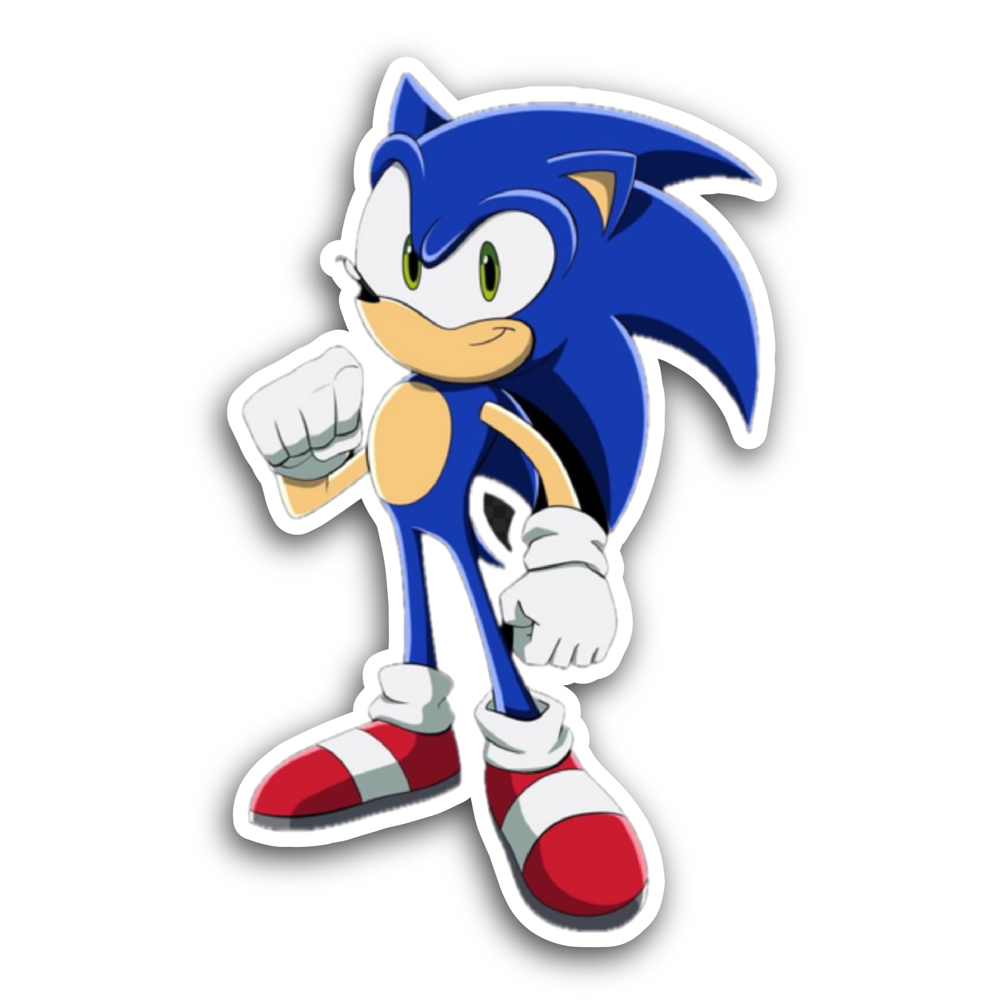 2 (Pieces) 3" and 5" S0nic The Hedgehog Sticker, Waterproof Vinyl Decals for Many Purpose Like Cars,