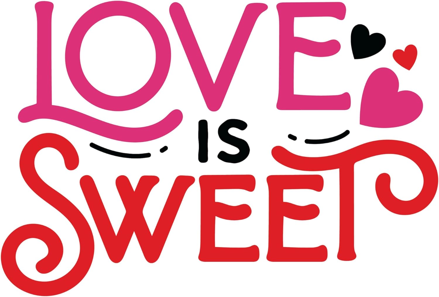 Inspirational Quote Love is Sweet Love Motivational Sticker Vinyl Decal Motivation Stickers- 5" Vinyl Sticker Waterproof