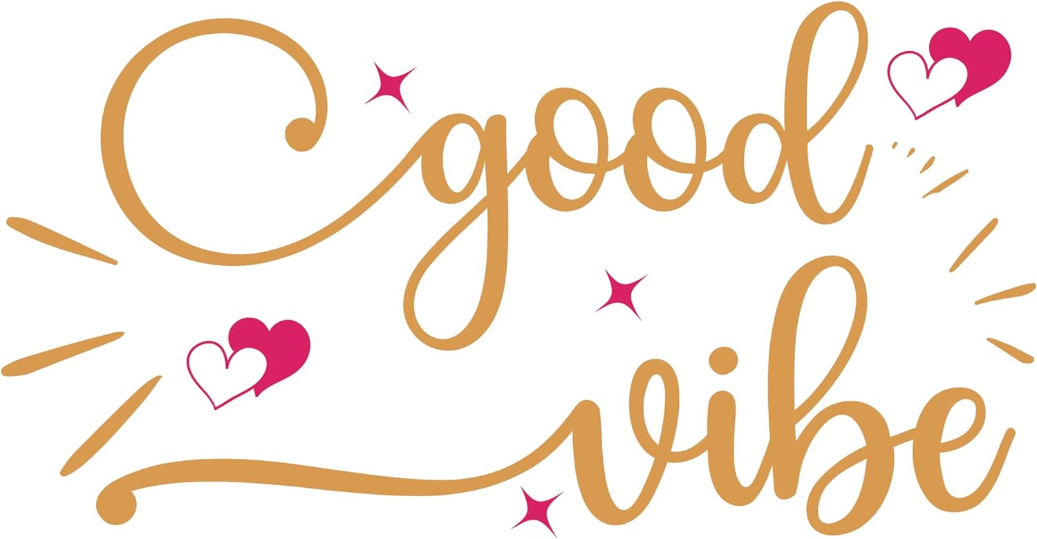 Inspirational Quote Good Vibes Motivational Sticker Vinyl Decal Motivation Stickers- 5" Vinyl Sticker Waterproof