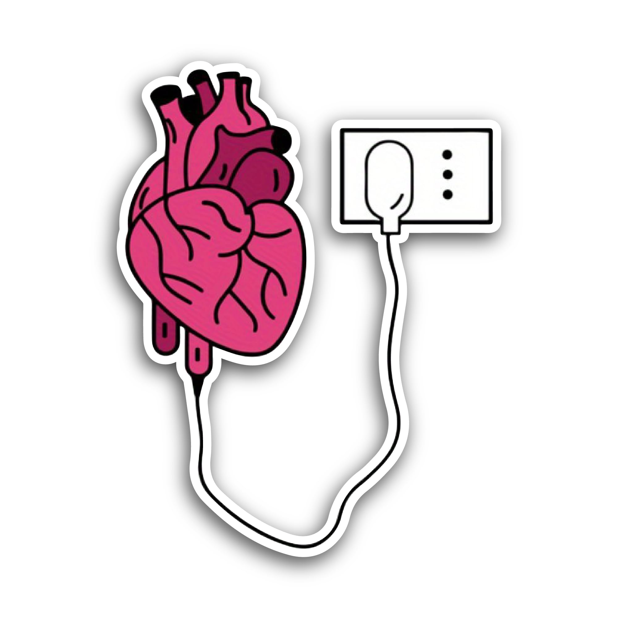 2 (Pieces) 3" and 5" Elon Musk Sticker, Waterproof Vinyl Decals for Many Purpose Like Cars, Trucks, 