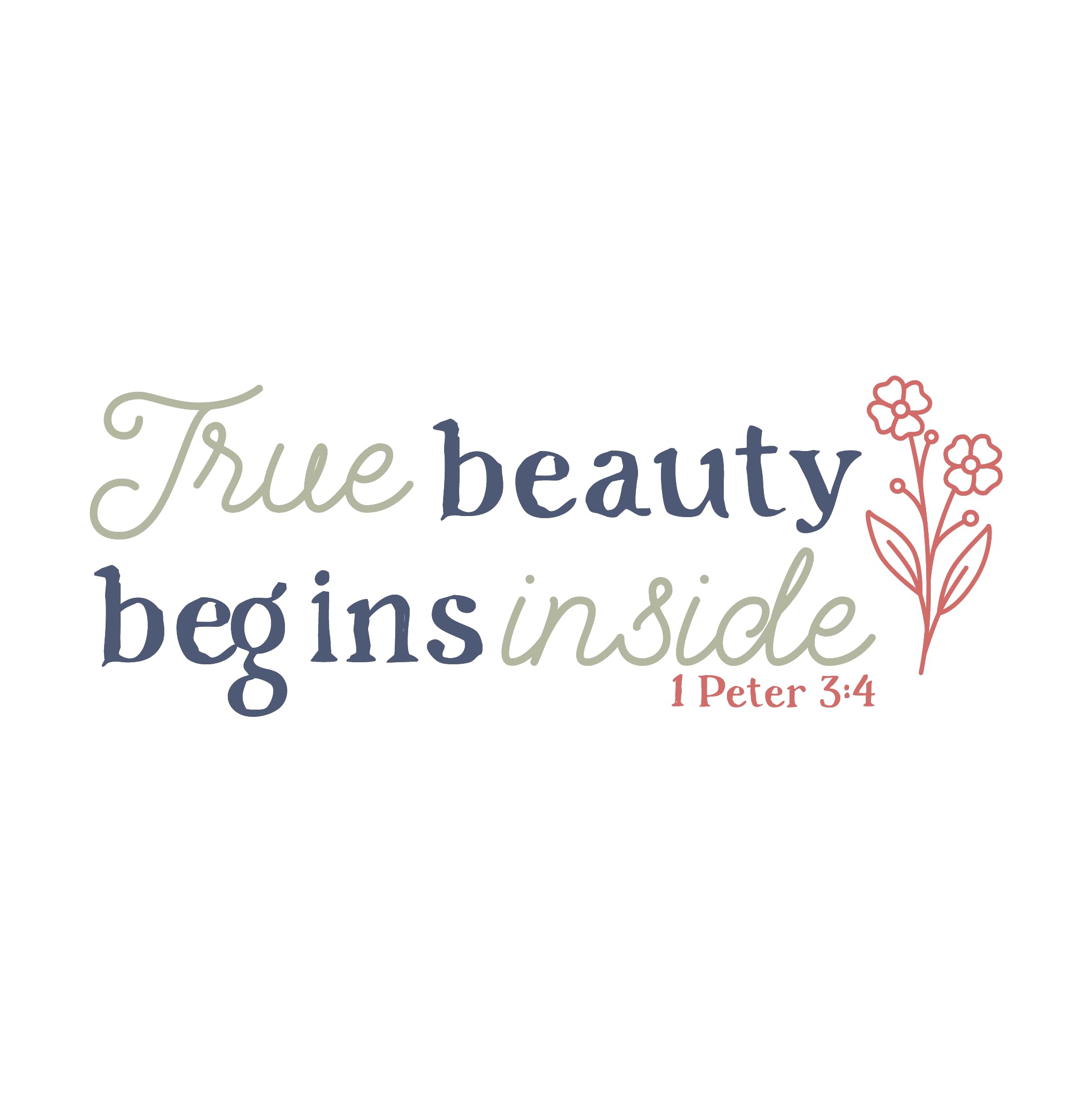 Inspirational Quote Baby Carriage with Mustache Style Motivational Sticker Vinyl Decal Motivation St