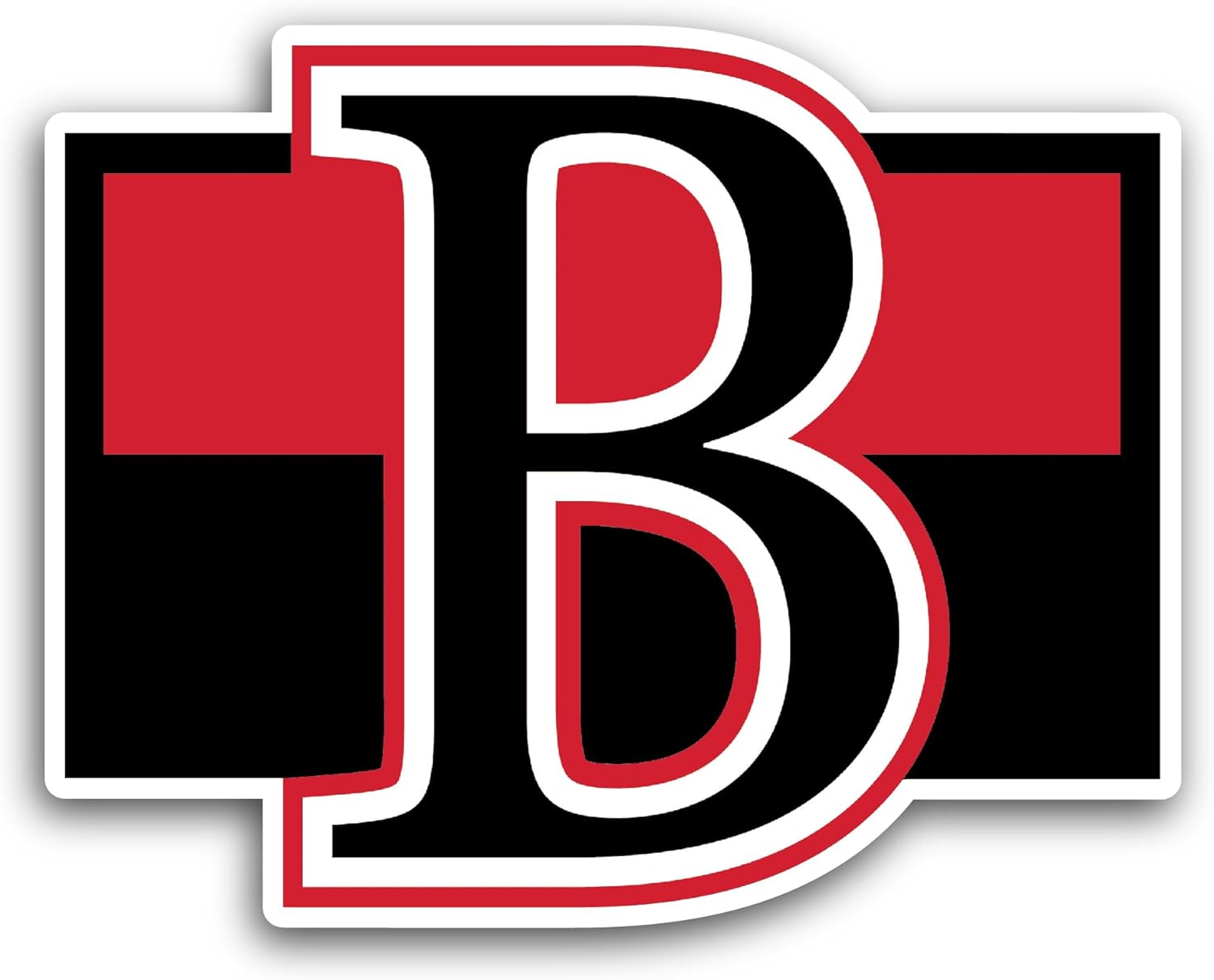 2 (Pieces) 3" and 5" B3lleville's Logo Sticker, Waterproof Vinyl Decals for Many Purpose Like Cars, Trucks, Laptops, Phones, Windows and More
