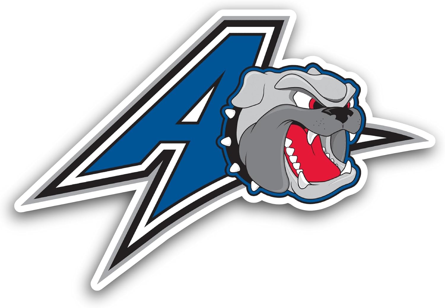 2 (Pieces) 3" and 5" Asheville Bulld0gs Sticker, Waterproof Vinyl Decals for Many Purpose Like Cars, Trucks, Laptops, Phones, Windows and More