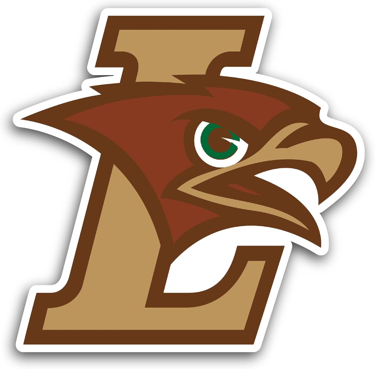 2 (Pieces) 3" and 5" Lehigh M0untain Hawks Sticker, Waterproof Vinyl Decals for Many Purpose Like Cars, Trucks, Laptops, Phones, Windows and More
