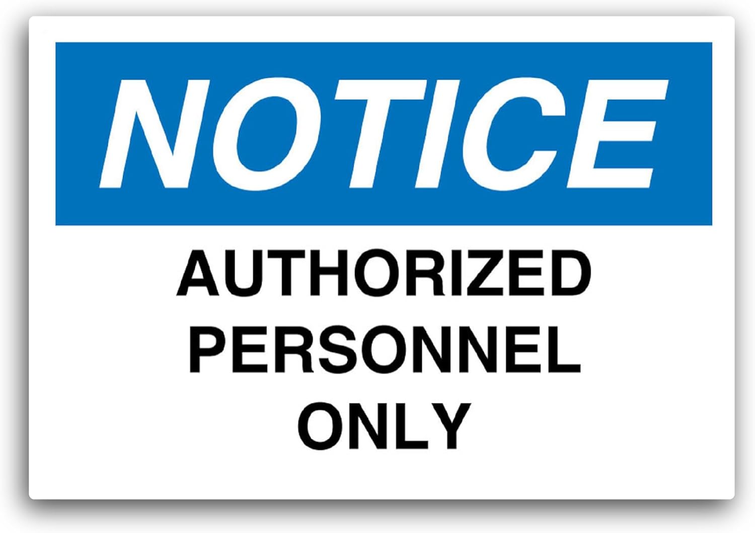 2 (Pieces) 3" and 5" Authorized Personnel Sticker, Waterproof Vinyl Decals for Many Purpose Like Cars, Trucks, Laptops, Phones, Windows and More