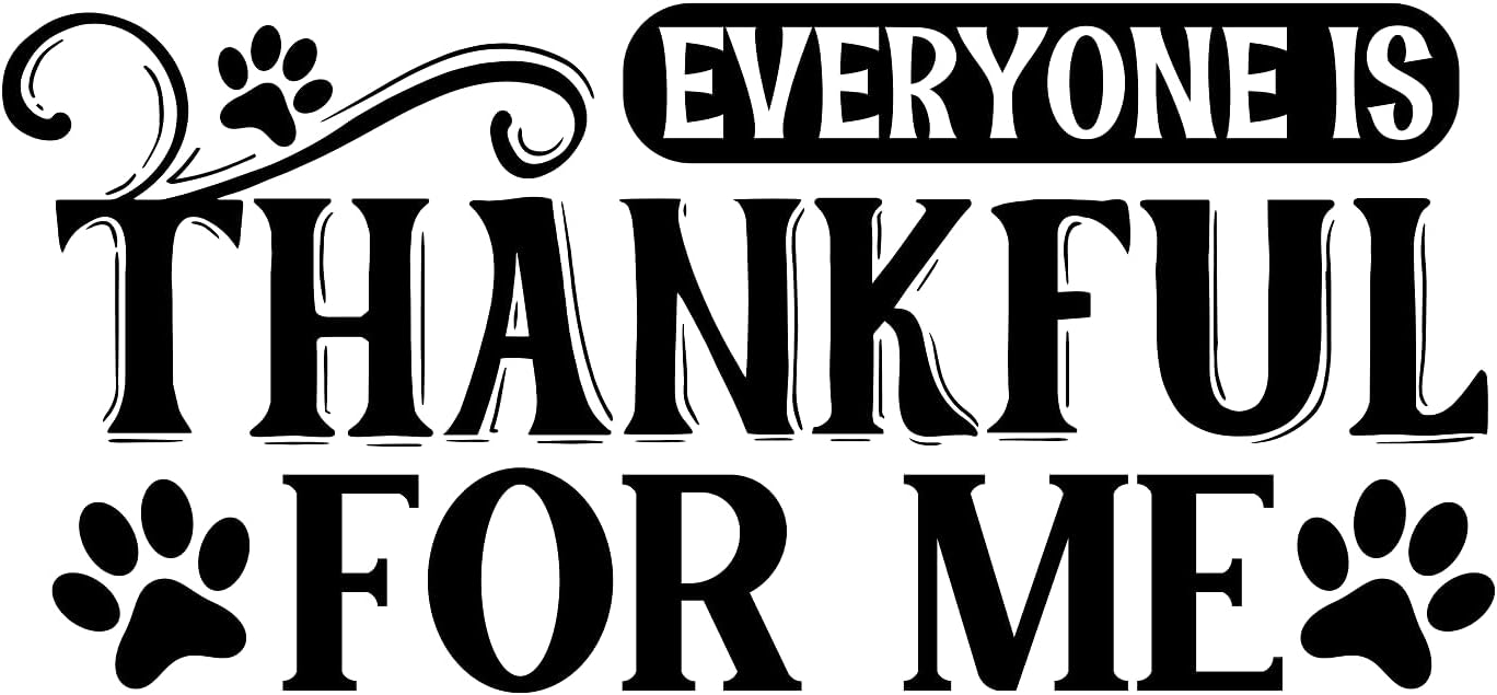 Inspirational Quote "Everyone is Thankful for Me" Motivational Sticker Vinyl Decal Motivation Stickers- 5" Vinyl Sticker Waterproof