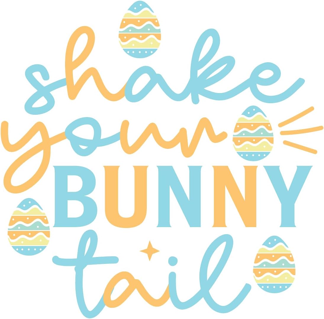 Inspirational Quote "Shake Your Bunny Tail" Motivational Sticker Vinyl Decal Motivation Stickers- 5" Vinyl Sticker Waterproof
