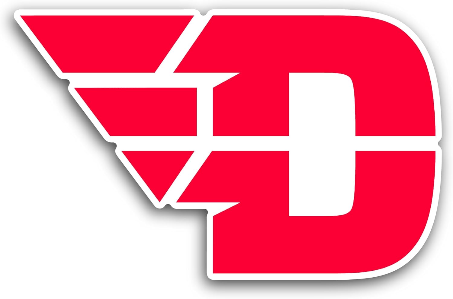 2 (Pieces) 3" and 5" University of Dayt0n Sticker, Waterproof Vinyl Decals for Many Purpose Like Cars, Trucks, Laptops, Phones, Windows and More