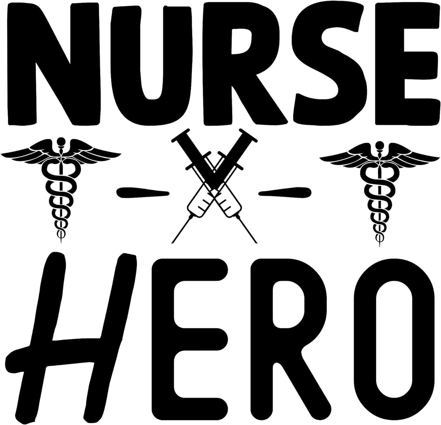 Inspirational Quote "Nurse Hero" Motivational Sticker Vinyl Decal Motivation Stickers- 5" Vinyl Sticker Waterproof