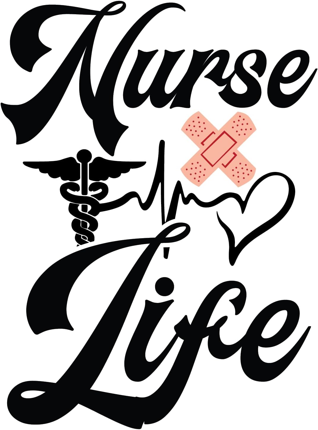 Inspirational Quote "Nurse Life Quate Sticker" Motivational Sticker Vinyl Decal Motivation Stickers- 5" Vinyl Sticker Waterproof