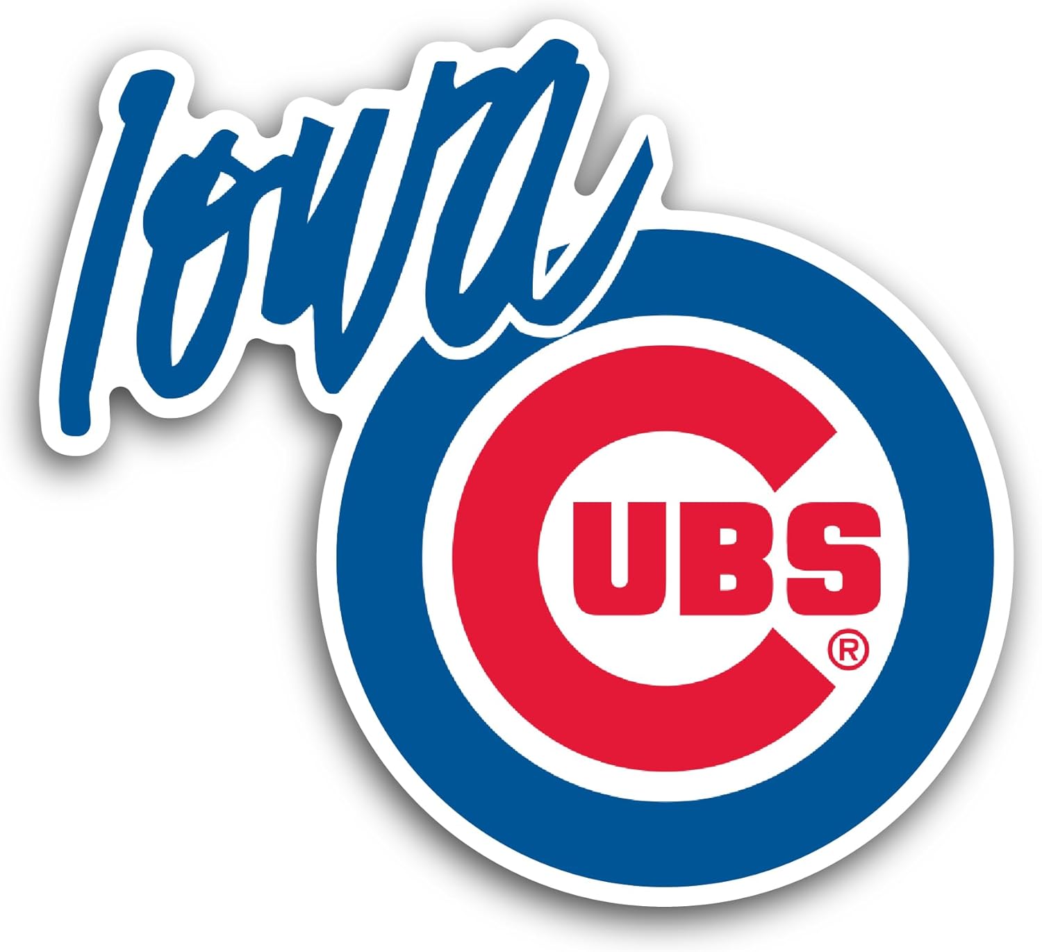 2 (Pieces) 3" and 5" L0wa Cubs Sticker, Waterproof Vinyl Decals for Many Purpose Like Cars, Trucks, Laptops, Phones, Windows and More