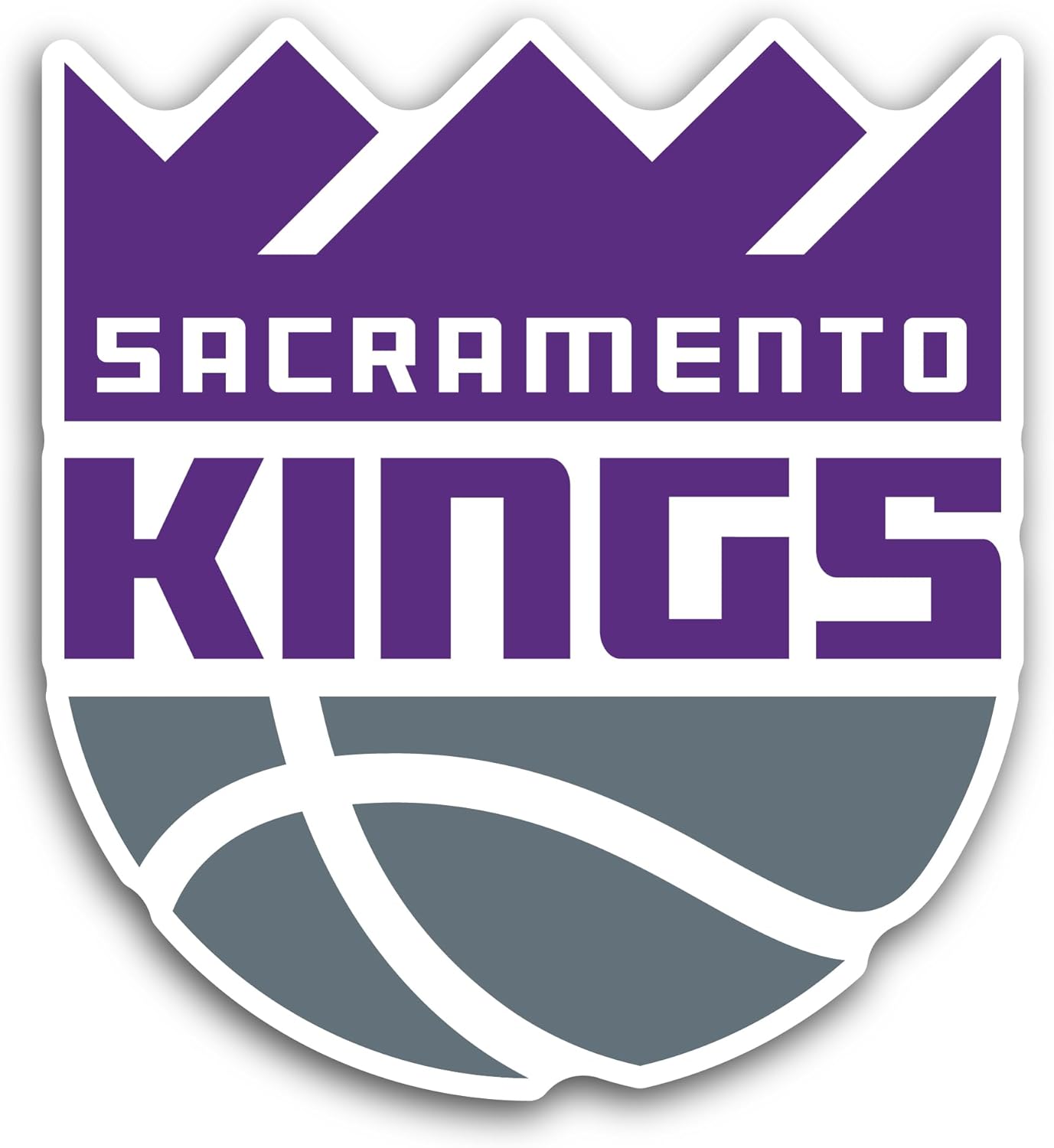 2 (Pieces) 3" and 5" S@cramento Kings Decal Sticker, Waterproof Vinyl Decals for Many Purpose Like Cars, Trucks, Laptops, Phones, Windows and More