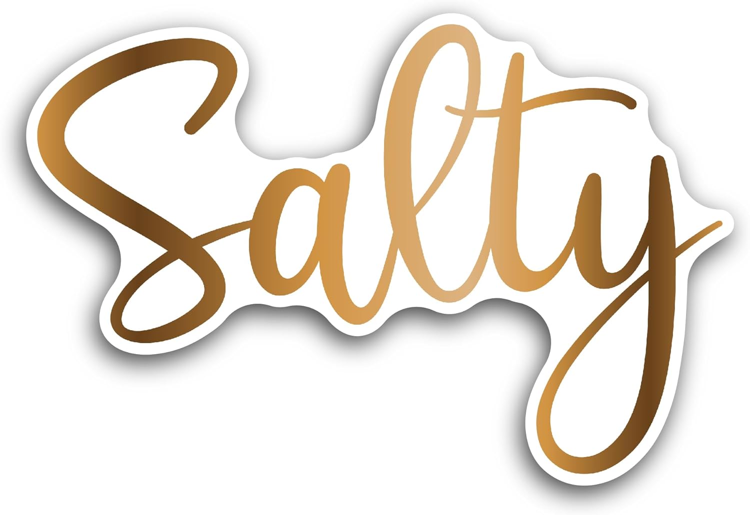 2 (Pieces) 3" and 5" Salty Sticker, Waterproof Vinyl Decals for Many Purpose Like Cars, Trucks, Laptops, Phones, Windows and More