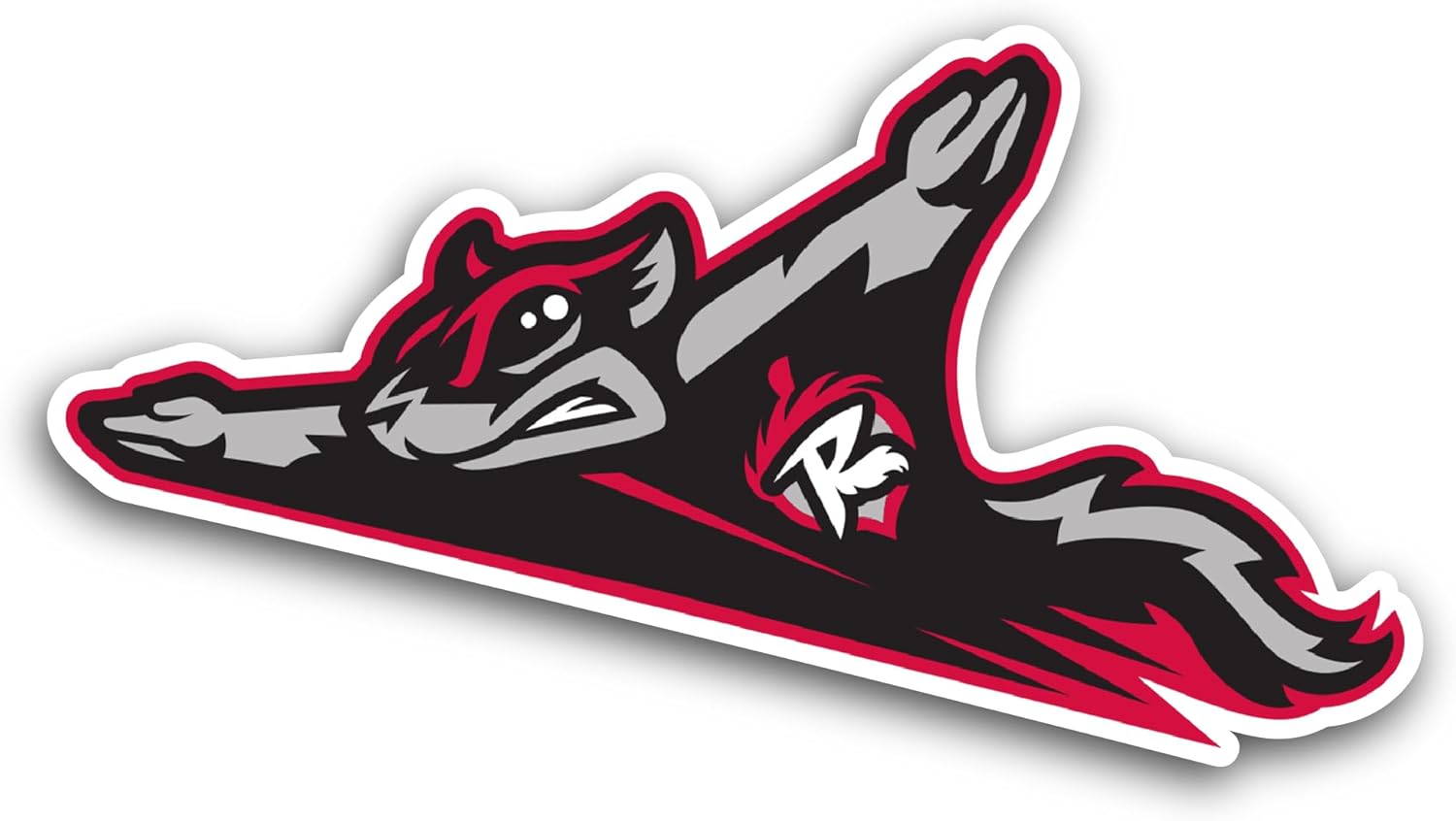 2 (Pieces) 3" and 5" Fly1ng Squirr3ls Logo Decal Sticker, Waterproof Vinyl Decals for Many Purpose Like Cars, Trucks, Laptops, Phones, Windows and More