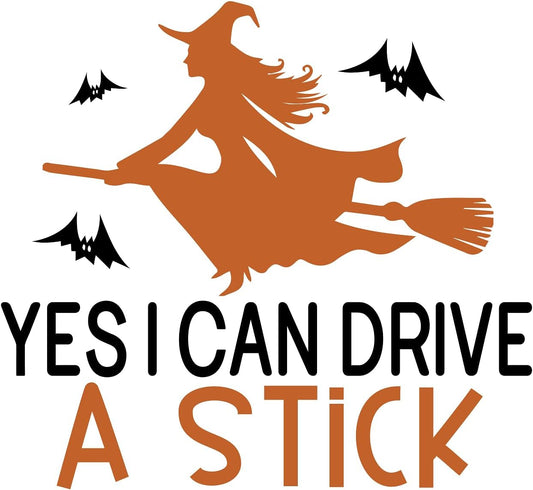 Inspirational Quote Yes I Can Drive A Sticks Motivational Sticker Vinyl Decal Motivation Stickers- 5" Vinyl Sticker Waterproof