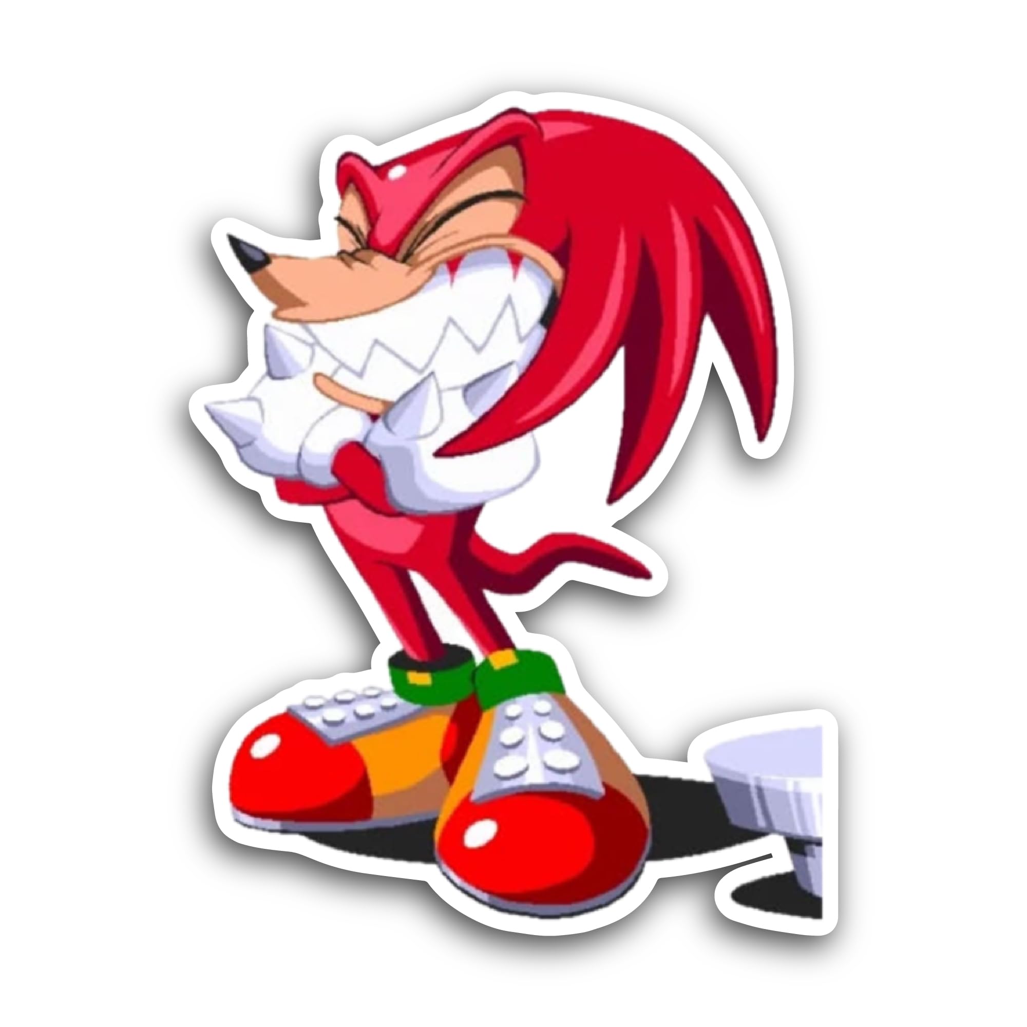 2 (Pieces) 3" and 5" Red Hedgehog Sticker, Waterproof Vinyl Decals for Many Purpose Like Cars, Truck