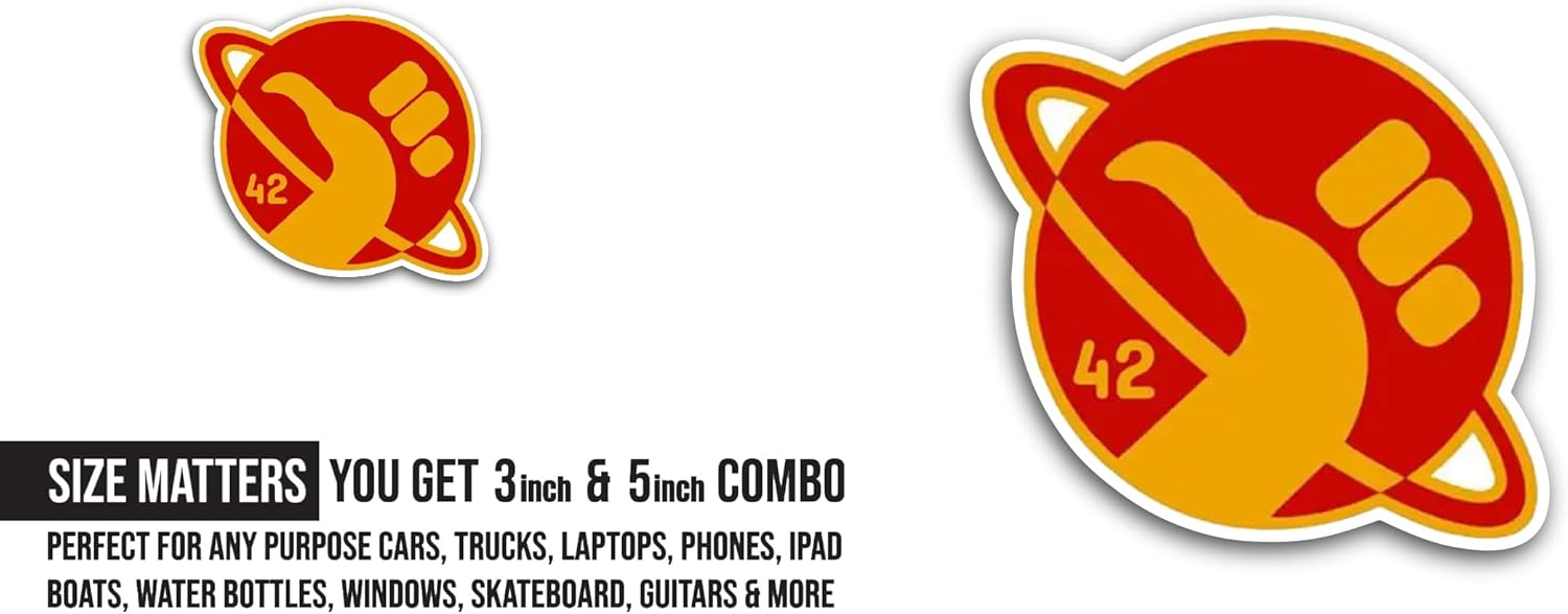 2 (Pieces) 3" and 5" Galaxy Sticker, Waterproof Vinyl Decals for Many Purpose Like Cars, Trucks, Laptops, Phones, Windows and More