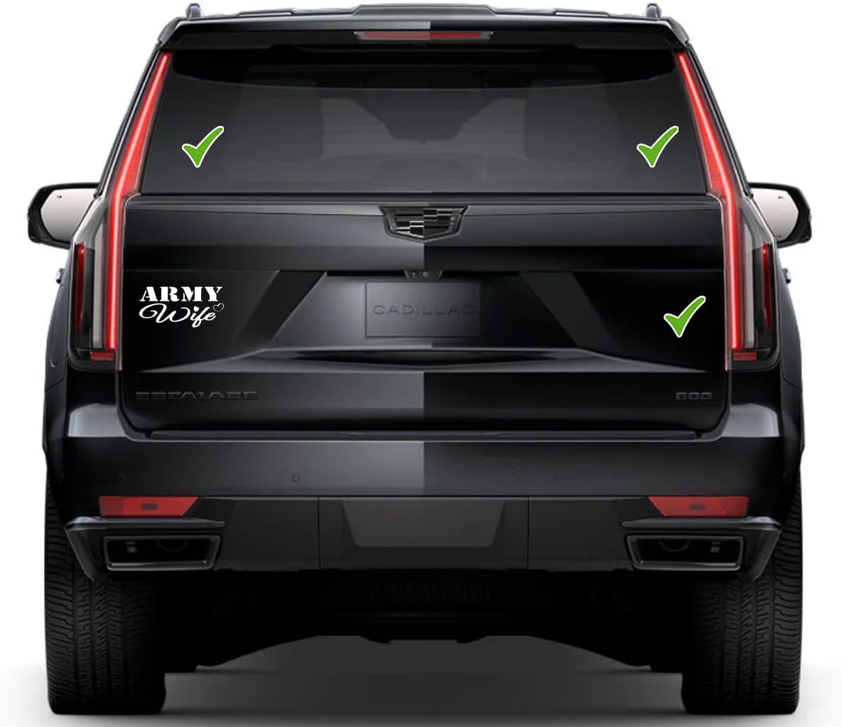 Army Wife Window Vinyl Decal Sticker 6" (White), Waterproof Vinyl Decals for Many Purpose Like Cars, Trucks, Laptops, Phones, Windows and More