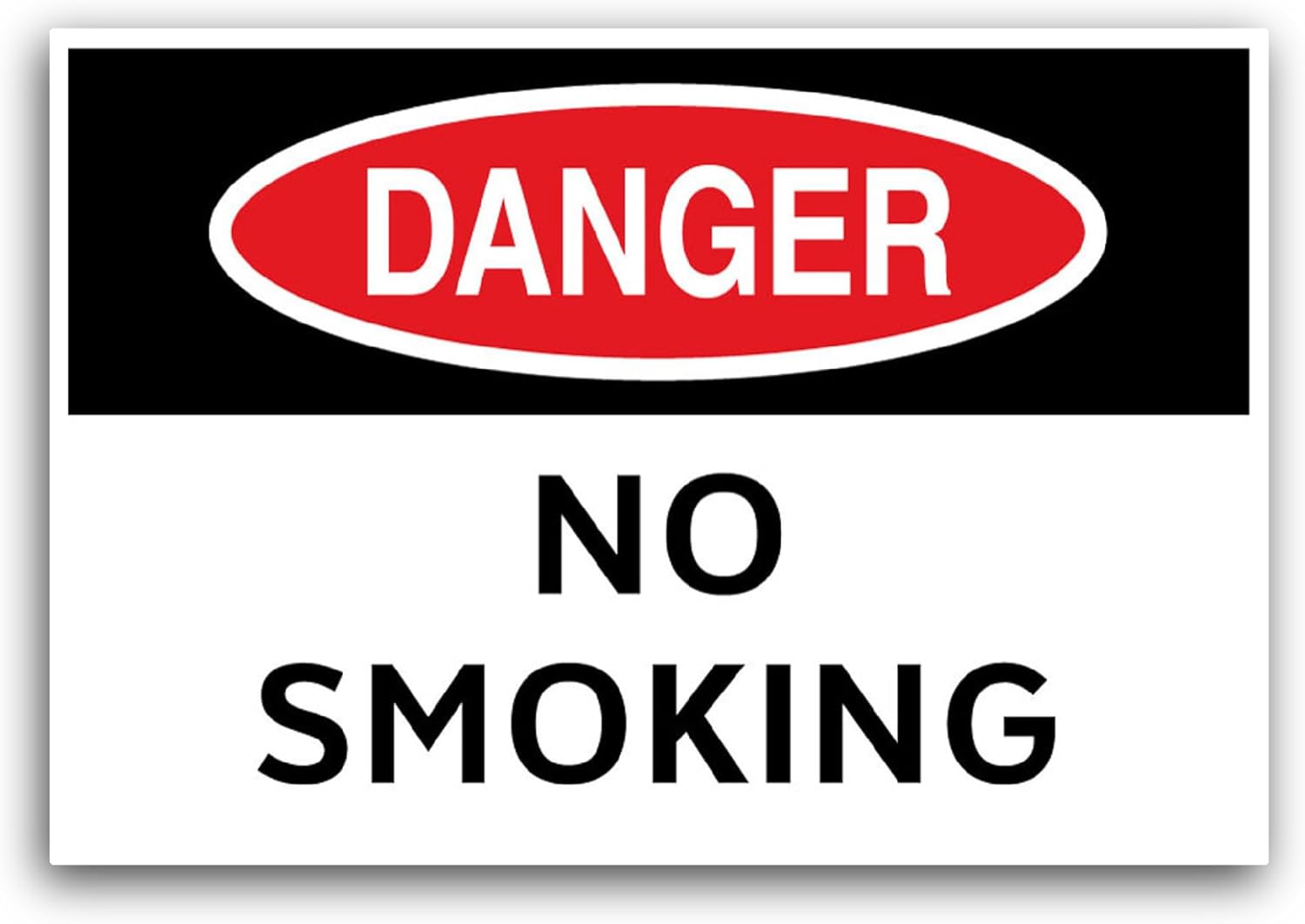 2 (Pieces) 3" and 5" Danger Sticker, Waterproof Vinyl Decals for Many Purpose Like Cars, Trucks, Laptops, Phones, Windows and More