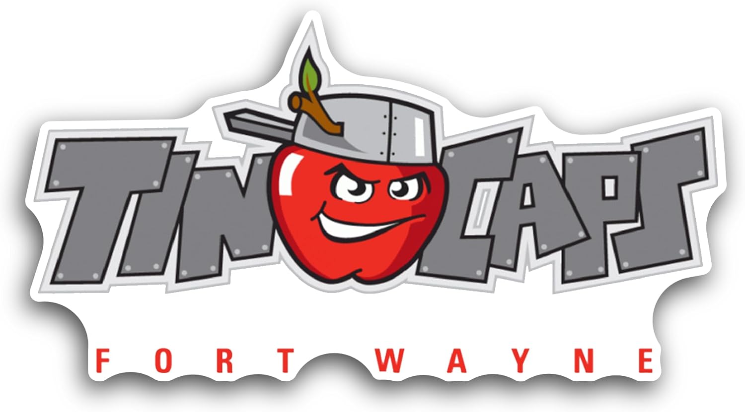 2 (Pieces) 3" and 5" T1nCaps Logo Decal Sticker, Waterproof Vinyl Decals for Many Purpose Like Cars, Trucks, Laptops, Phones, Windows and More