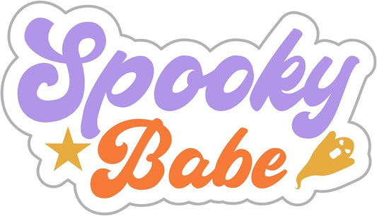 Inspirational Quote Spooky Babe Motivational Sticker Vinyl Decal Motivation Stickers- 5" Vinyl Sticker Waterproof