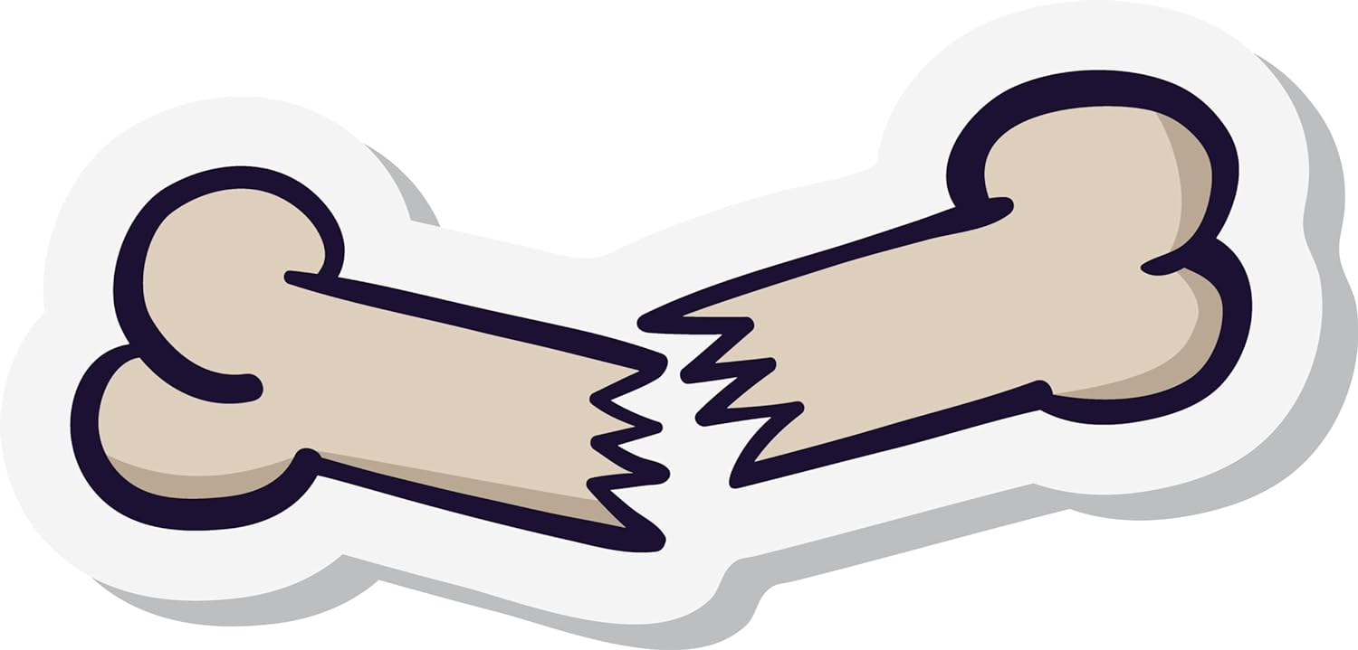 Inspirational Quote Break Bone Sticker Motivational Sticker Vinyl Decal Motivation Stickers- 5" Vinyl Sticker Waterproof