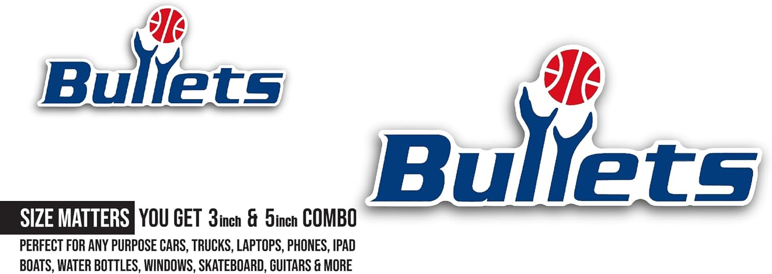 2 (Pieces) 3" and 5" B@ltimore Bull3ts Logo Decal Sticker, Waterproof Vinyl Decals for Many Purpose Like Cars, Trucks, Laptops, Phones, Windows and More
