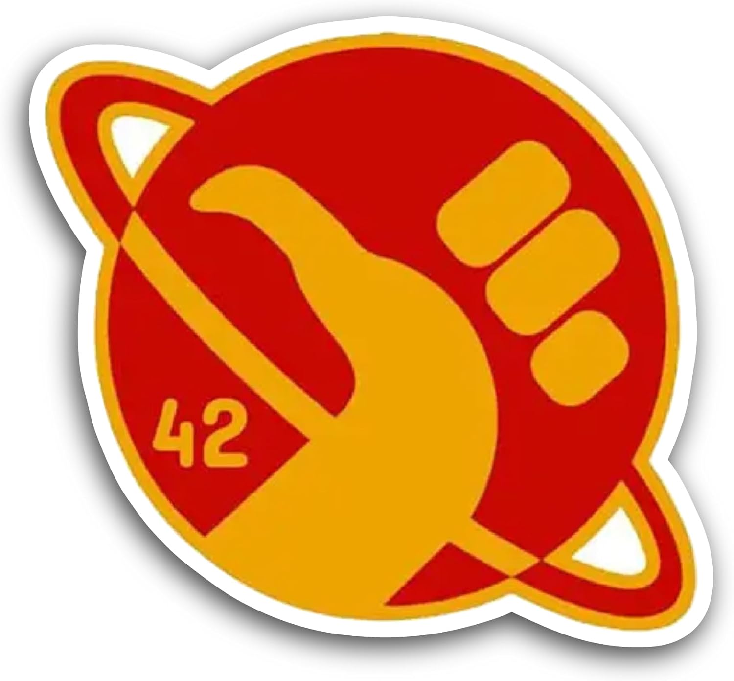 2 (Pieces) 3" and 5" H1tchhikers Guide Logo Sticker, Waterproof Vinyl Decals for Many Purpose Like Cars, Trucks, Laptops, Phones, Windows and More