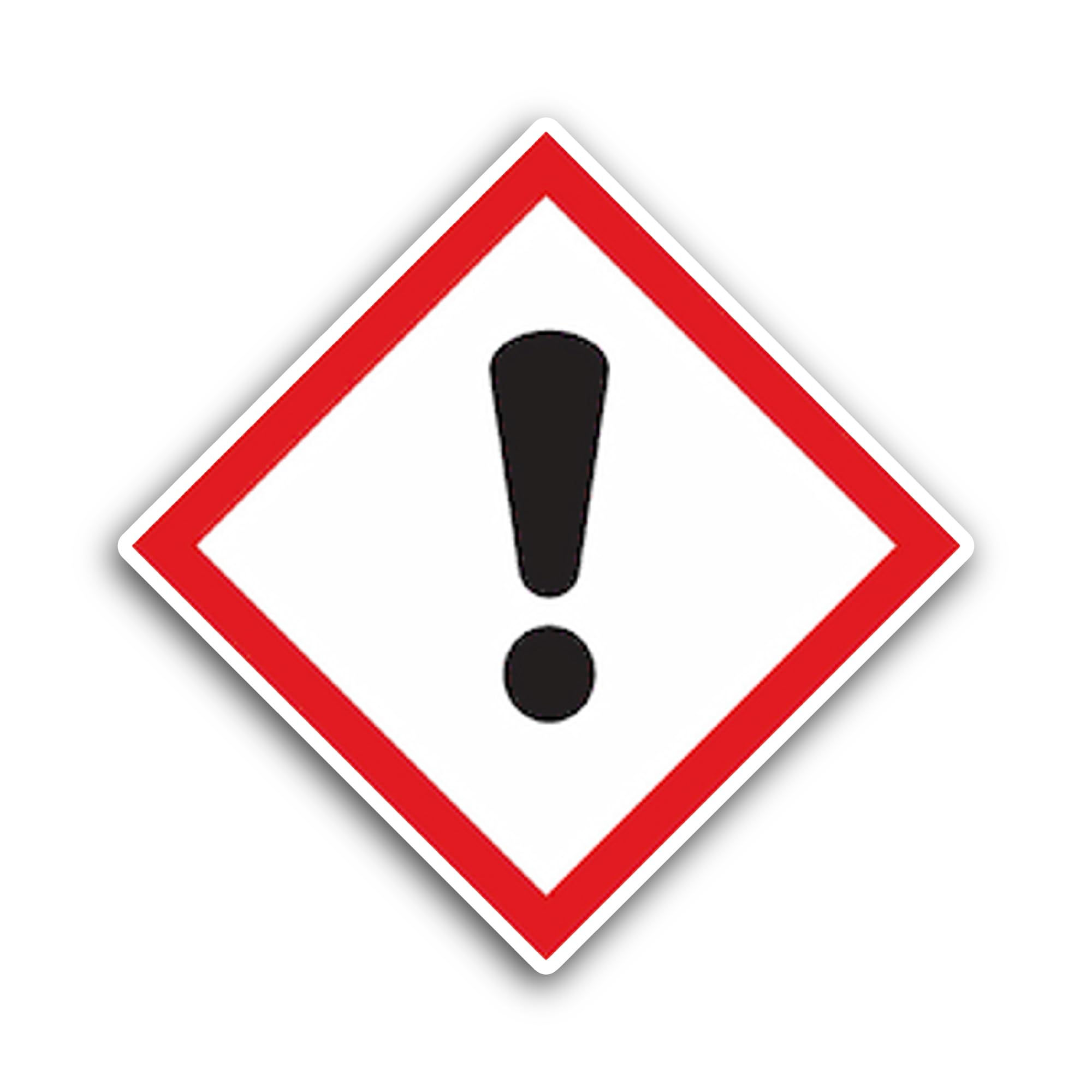 2 (Pieces) 3" and 5" Warning Sign Symbol Sticker, Waterproof Vinyl Decals for Many Purpose Like Cars
