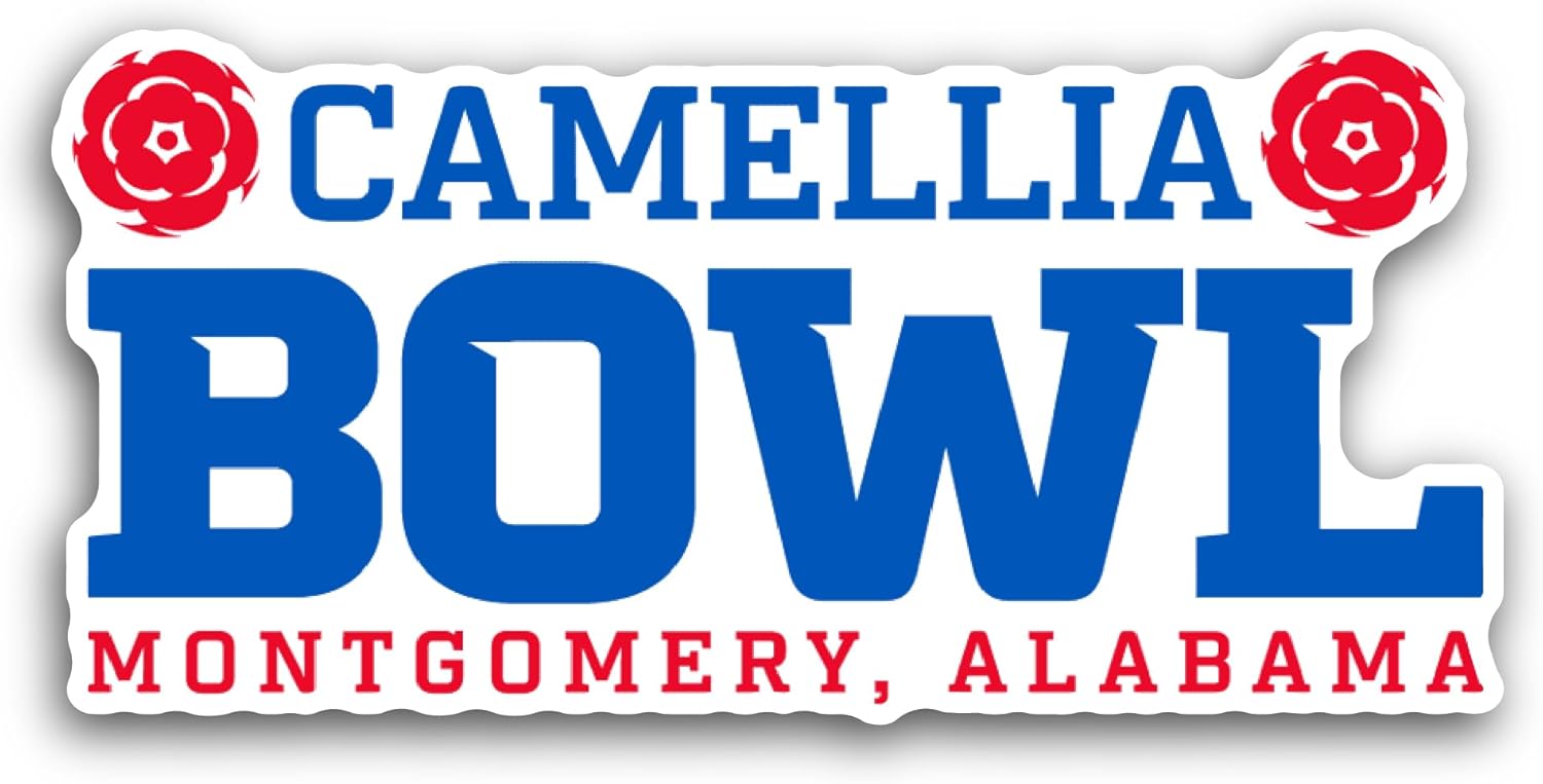 2 (Pieces) 3" and 5" Camellia B0wl Sticker, Waterproof Vinyl Decals for Many Purpose Like Cars, Trucks, Laptops, Phones, Windows and More
