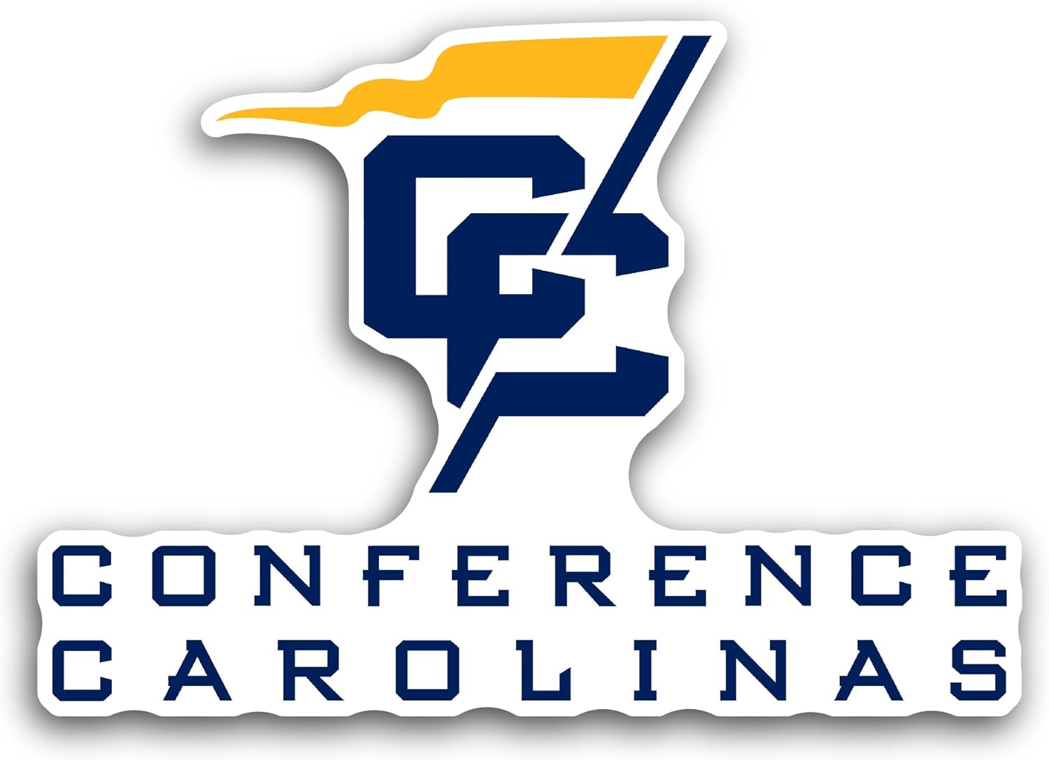 2 (Pieces) 3" and 5" C0nference Carolinas Sticker, Waterproof Vinyl Decals for Many Purpose Like Cars, Trucks, Laptops, Phones, Windows and More