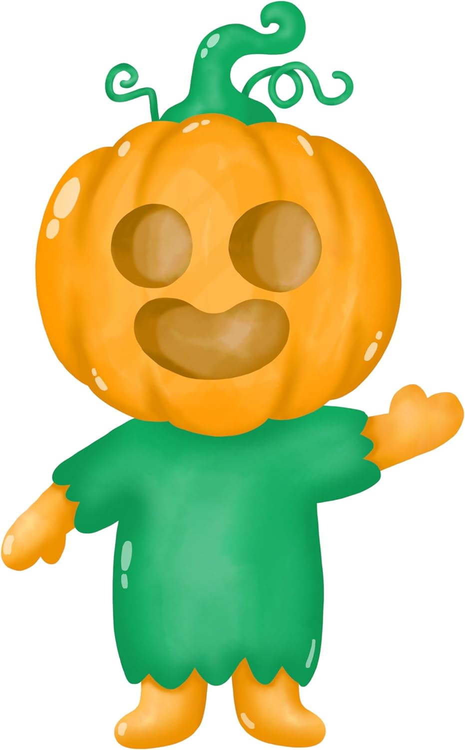 Inspirational Quote Cute Cartoon Character Pumpkin Motivational Sticker Vinyl Decal Motivation Stickers- 5" Vinyl Sticker Waterproof