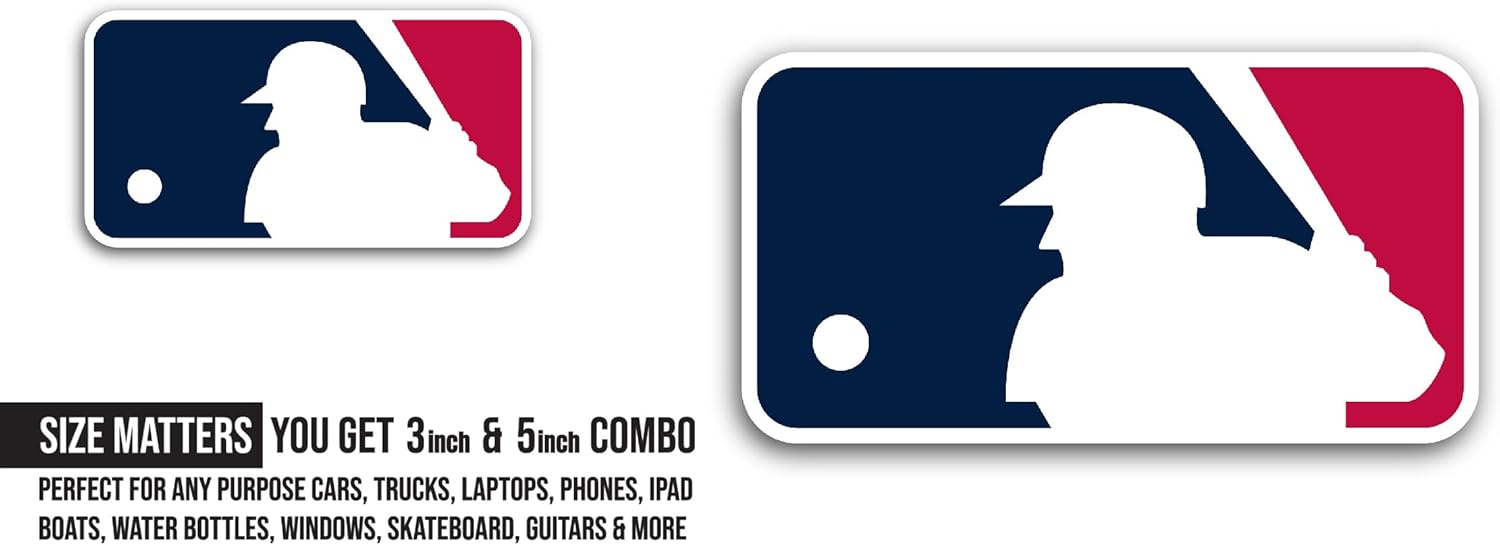 2 (Pieces) 3" and 5" H00ligans Baseball Sticker, Waterproof Vinyl Decals for Many Purpose Like Cars, Trucks, Laptops, Phones, Windows and More