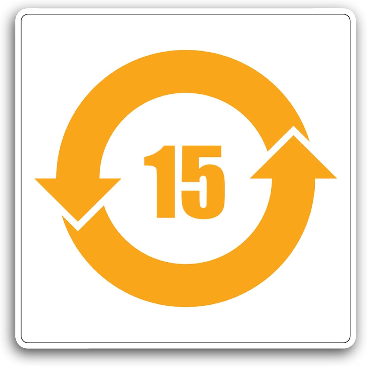 2 (Pieces) 3" and 5" Rohs Sign Sticker, Waterproof Vinyl Decals for Many Purpose Like Cars, Trucks, Laptops, Phones, Windows and More