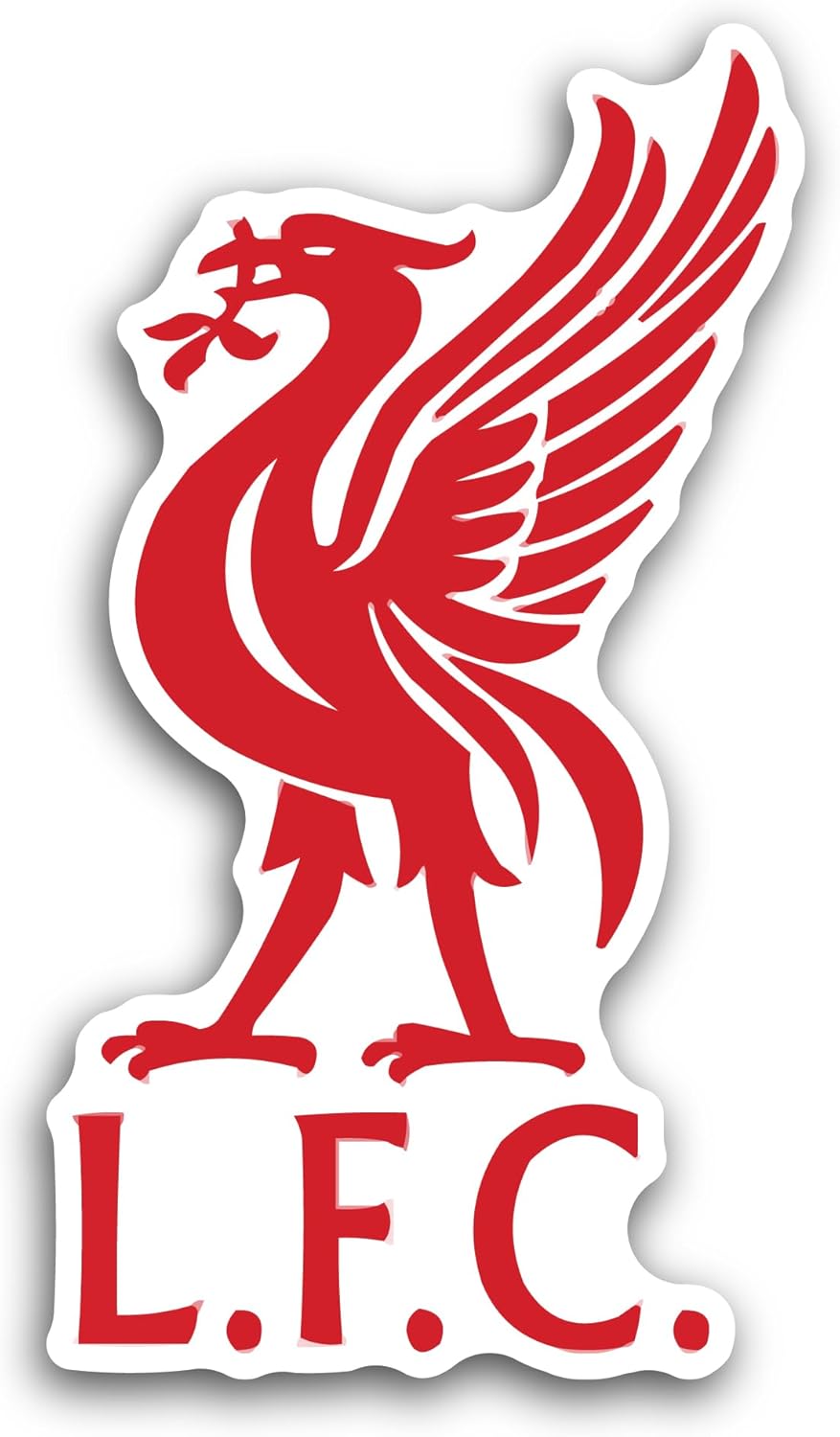 2 (Pieces) 3" and 5" Liverp00l F.C. Sticker, Waterproof Vinyl Decals for Many Purpose Like Cars, Trucks, Laptops, Phones, Windows and More