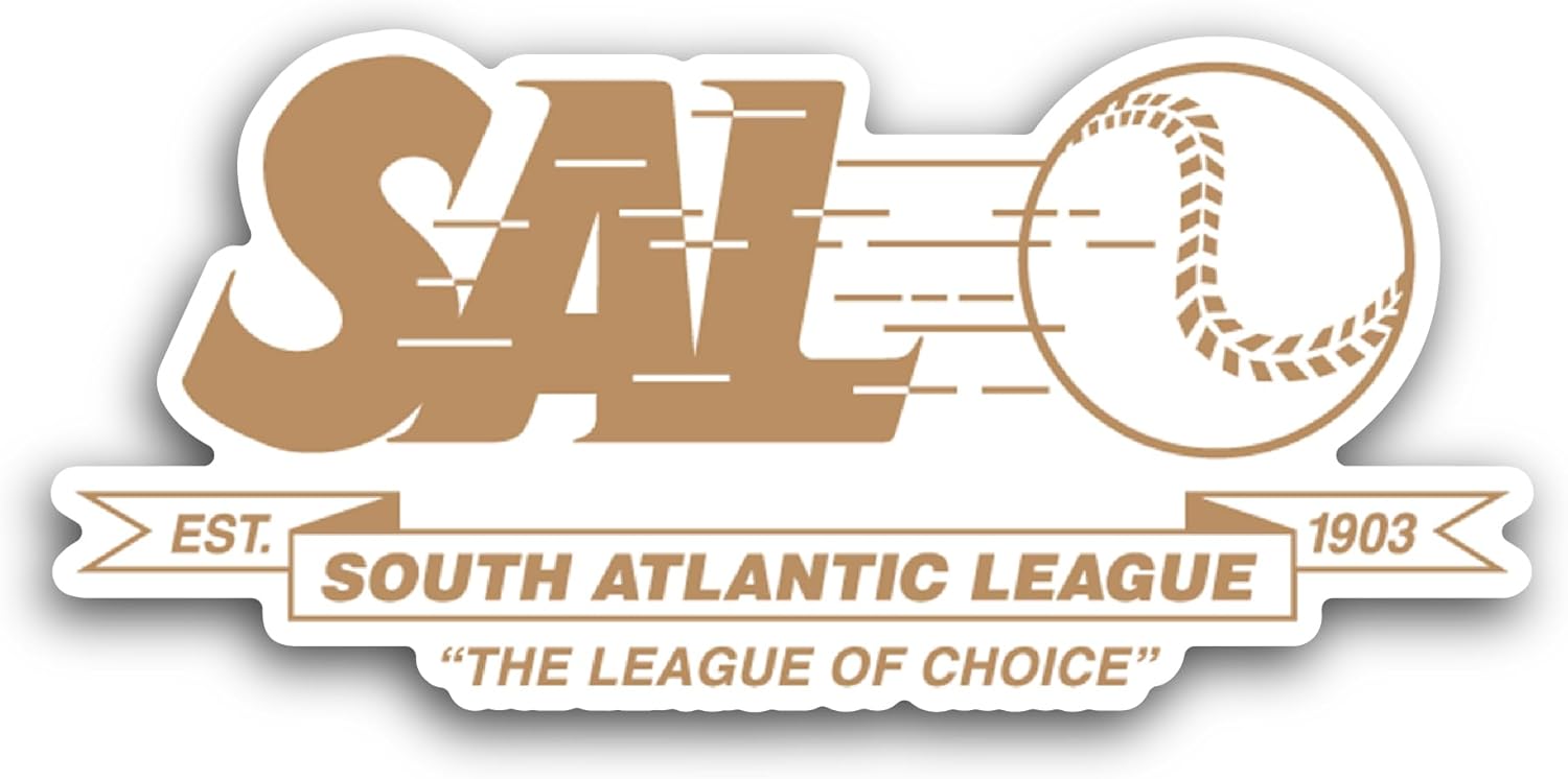 2 (Pieces) 3" and 5" S0uth Atlantic League Sticker, Waterproof Vinyl Decals for Many Purpose Like Cars, Trucks, Laptops, Phones, Windows and More