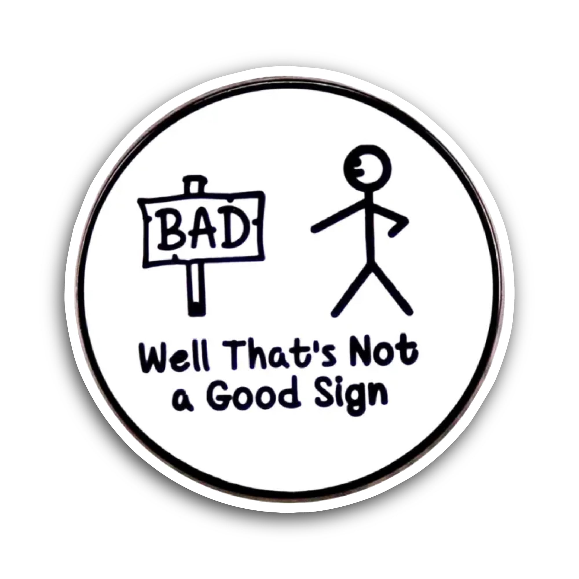 Baby Stig on Board Window Vinyl Decal Sticker 6" (White), Waterproof Vinyl Decals for Many Purpose L