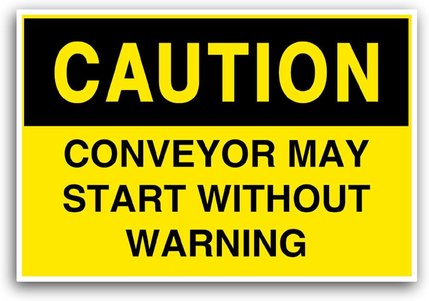 2 (Pieces) 3" and 5" Conveyor Starts Sticker, Waterproof Vinyl Decals for Many Purpose Like Cars, Trucks, Laptops, Phones, Windows and More