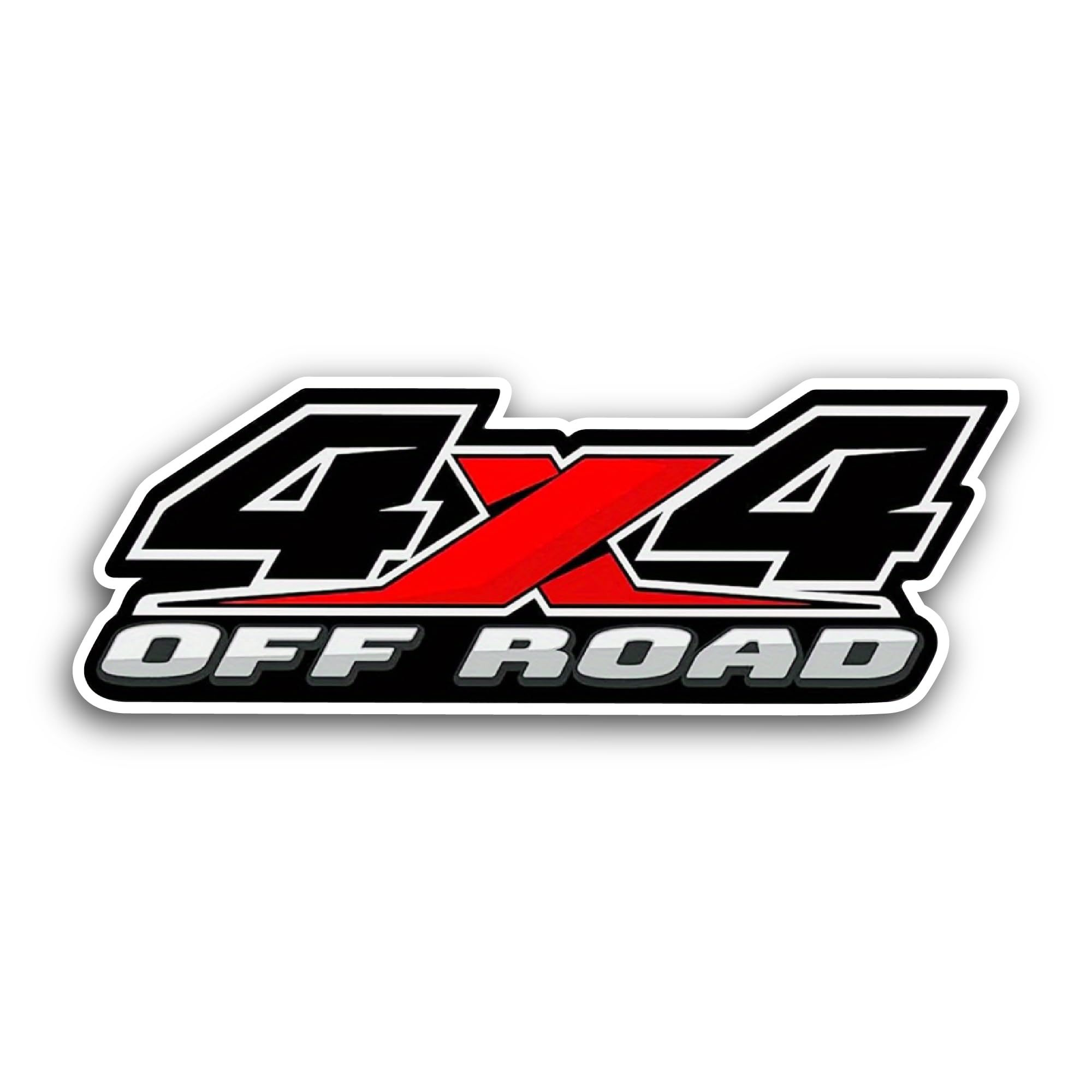 2 (Pieces) 3" and 5" 4x4 Off Road Sticker, Waterproof Vinyl Decals for Many Purpose Like Cars, Truck