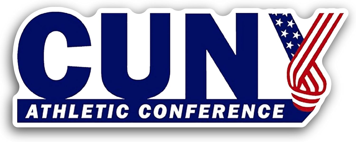 2 (Pieces) 3" and 5" CUNY Athletic C0nference Sticker, Waterproof Vinyl Decals for Many Purpose Like Cars, Trucks, Laptops, Phones, Windows and More